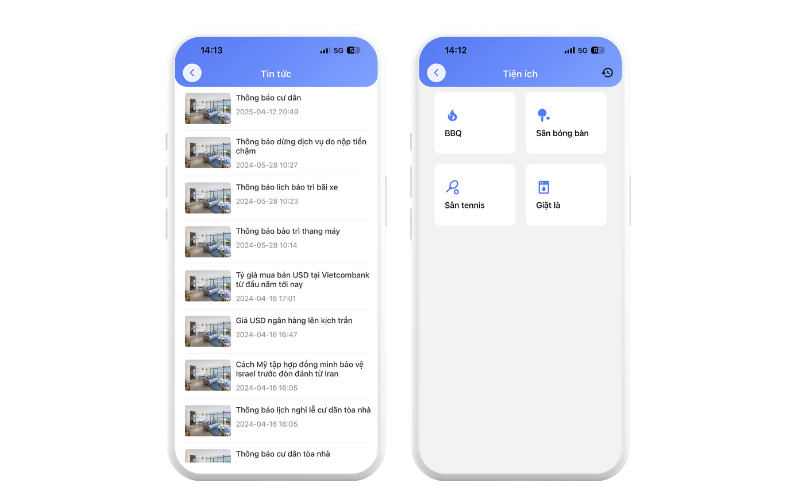 Dashboard BeeHome quản lý tòa nhà